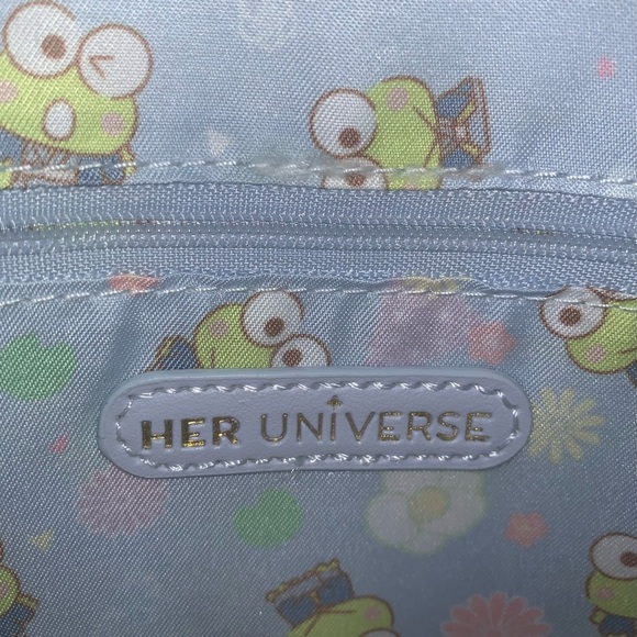 Her Universe Keroppi Wagara Kimono Mini Backpack & Mini Wallet-New - Picture 12 of 13